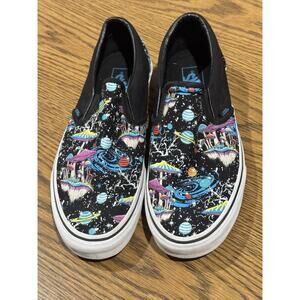 Vans Cosmic Glow Canvas Slip On Shoes Men’s Size 9 1/2 Women’s Size 11